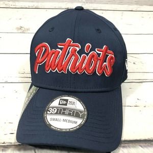 New Era 39Thirty NFL Patriots Blue Red Hat